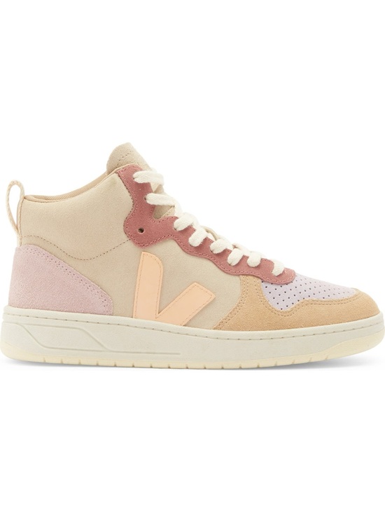 Veja Shoes - Veja Mid-Top Sneakers in Pink, Peach & Cream